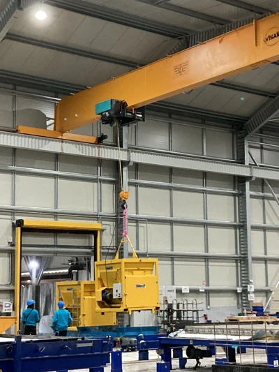 Levage benne béton